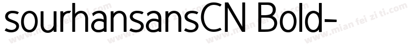 sourhansansCN Bold字体转换